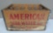 American Soda Water Co Milwaukee wood crate and 23 American bottles