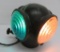 Electrified switchmans lantern, round top, four lens with bracket, 9