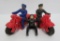 Hubley Kiddie Toy colored plastic motorcycles, 5