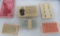 Early Cracker Jack paper toy prizes, Mystery Mind read and Age cards