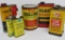 7 Automotive tins, oil and wax