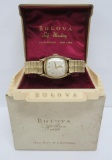 Men's Bulova Gold filled wrist watch, Bulova box and outer box Fifth Avenue NY
