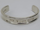 Tiffany and Co 925 silver cuff bracelet
