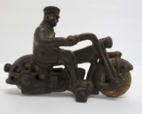 Cast iron motorcycle toy, 5