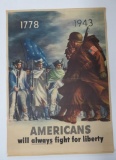 WWII Poster, Americans will always Fight for Liberty, 28