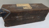 Military wood crate of M1 gas mask water proofing kits, 1943, 100 kits sealed in interior bag