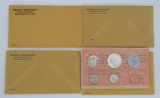 Four United States proof sets, 1962, 1963 and two 1964