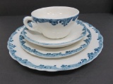 Union Pacific Railroad dining car china, Scammel's Trenton China, four pieces