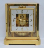 Atmos mantle clock, Jaeger-LeCoultre, 15 jewels, with booklet