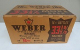 Weber cardboard beer carton, 24 16 oz bottles