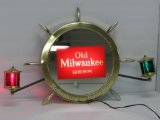1961 Old Milwaukee Nautical beer light, working, Form OM-111