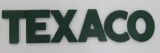 TEXACO plastic letters, 8 1/2