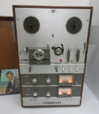 Vintage Akai Reel to Reel solid state tape recorder, model M-9 with music reel