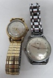 Two vintage men's wrist watches, Wittnauer automatic and Ancre 15 rubis antimagnetic