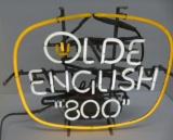 Olde English 800 Neon sign, working, nice color, 20