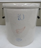 10 gallon Red Wing crock with bail handles