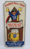 Pabst wooden advertising sign, Cool Blue, P 1715, 24