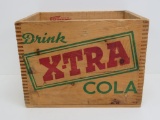 Drink X-tra Cola wood box, nice color, 12