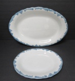 Union Pacific Harrison Blue dining car china, 9