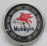 Mobilgas clock, non working neon, 18
