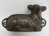 Cast iron Lamb cake mold, two part, 14