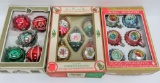 16 vintage glass ornaments in boxes, 3