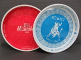 Vintage 1968 Old Milwaukee and 1971 Schlitz Malt liquor beer trays, 13
