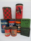 Large lot of interesting tape canisters