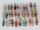 31 miniature figures, Cracker Jack style prizes, 2