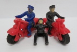 Hubley Kiddie Toy colored plastic motorcycles, 5