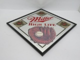 1980's Miller beer mirror, Baseball glove and ball, 13