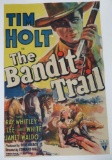 1941 original RKO Radio PIctures movie Poster, Tom Holt in the Bandit Trail, 25