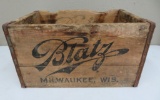 Wooden Blatz beer box, 18