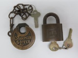 Vintage locks, 2 1/2