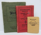 Motorcycle log and Maintance instruction books