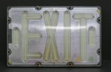 EXIT sign, glow in the dark, 8