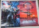 Two retro Movie Posters, Batman and Star Trek