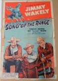 1944 Jimmy Wakely Movie Poster, Monogram Pictures, Restoration Project, Song of the Range