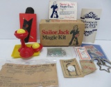 Cracker Jack Sailor Jack magic kit and puzzles
