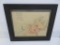 Framed Varga print, 19 1/2