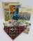 Vintage Boy Scout books, kerchief and paperweight