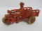 Cast iron crash car, motorcycle toy, hard rubber tires, attributed to Hubley, 4 1/2