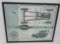 Ford Model A Lubrication Chart, framed 23