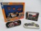 Harley Davidson boxed toy, tins, and Maista BMW motorcycle toy