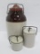 Three stoneware jars, 3 1/2