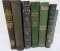 7 Vintage books, ornate covers, 1840 to 1907