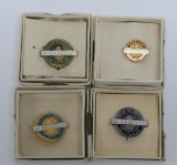 Vintage Golden Guernsey sales pins, three marked sterling