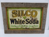 Silco White Soda metal sign, Waukesha, 17 1/2