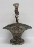 Hallmarked cherub basket, 10