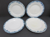 Maddock's Trent Union Pacific Railroad China, 4 Harriman Blue plates, 7